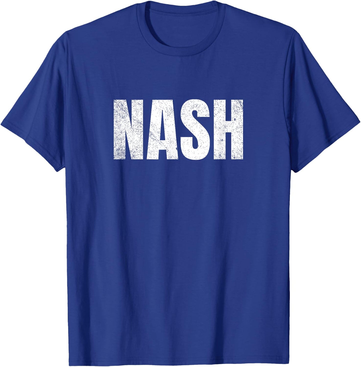 Nashville Tennessee - Classic Nash Block Text T-Shirt - T-Shirt | Royal