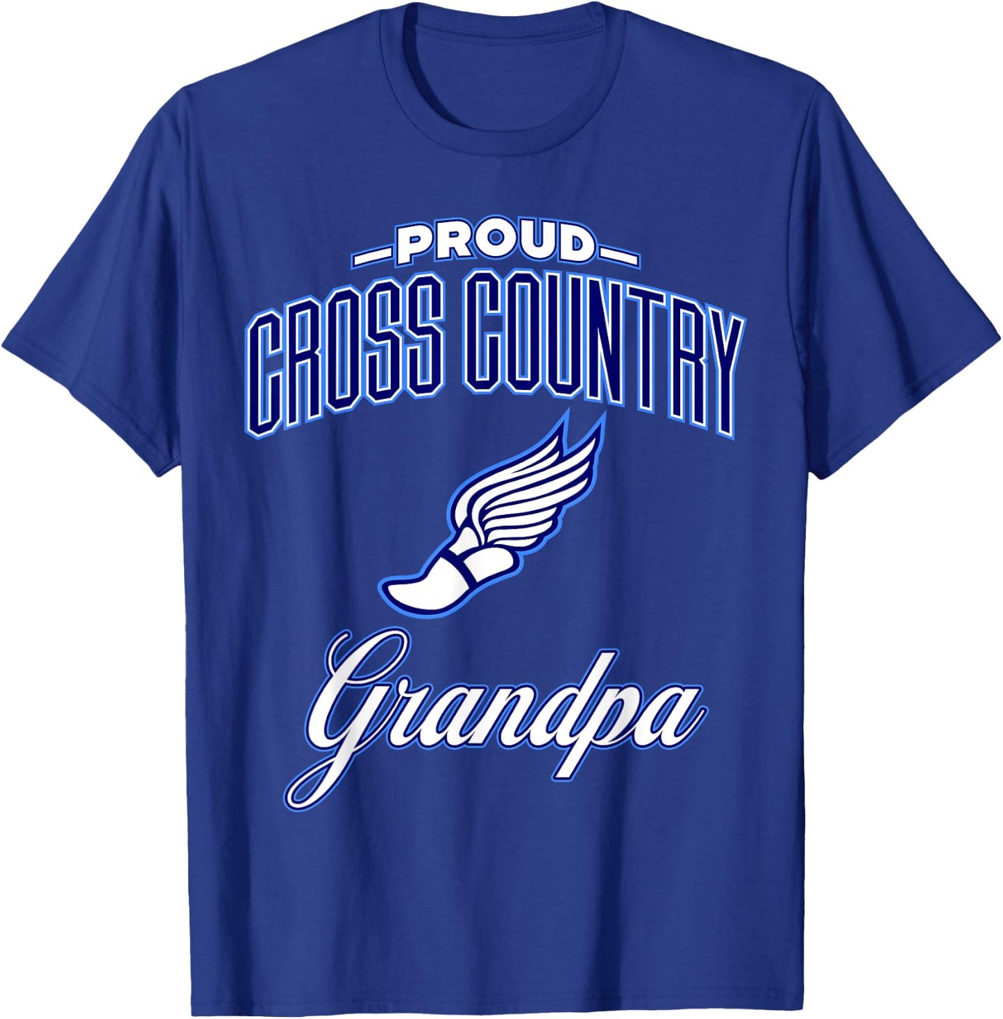 Cross Country Grandpa T-Shirt - T-Shirt | Royal