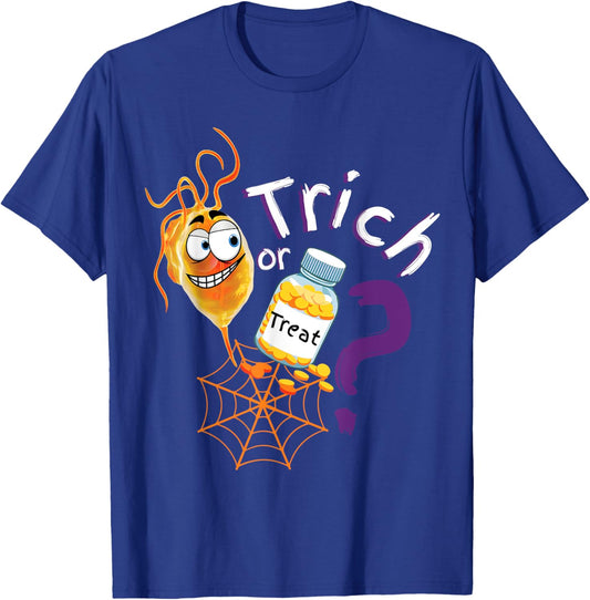 Trick Or Treat Spooky Medical Student Ed Nurse Doctor T-Shirt - T-Shirt | Royal