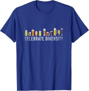 Celebrate Diversity Craft Beer T-Shirt - T-Shirt | Royal
