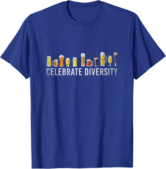 Celebrate Diversity Craft Beer T-Shirt - T-Shirt | Royal