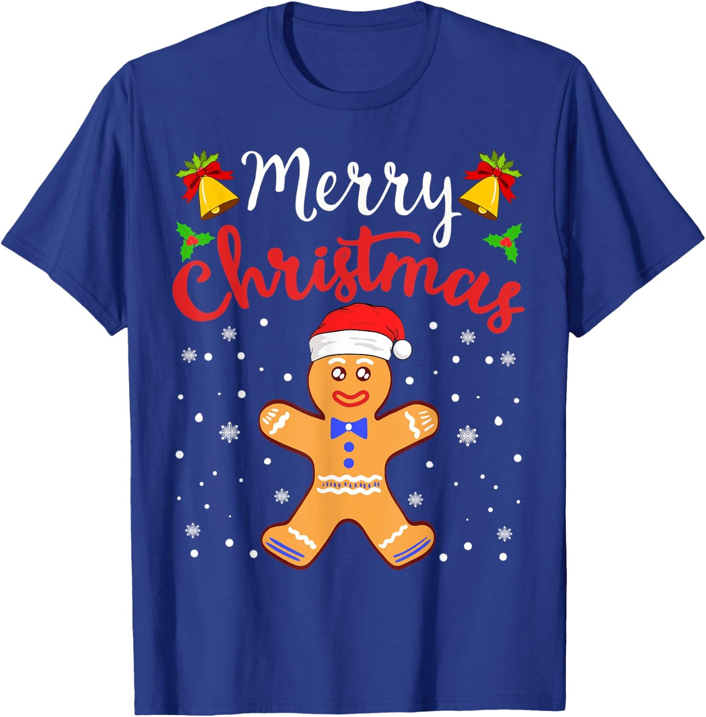 Gingerbread Cookie House Santa Collection T-Shirt - T-Shirt | Royal
