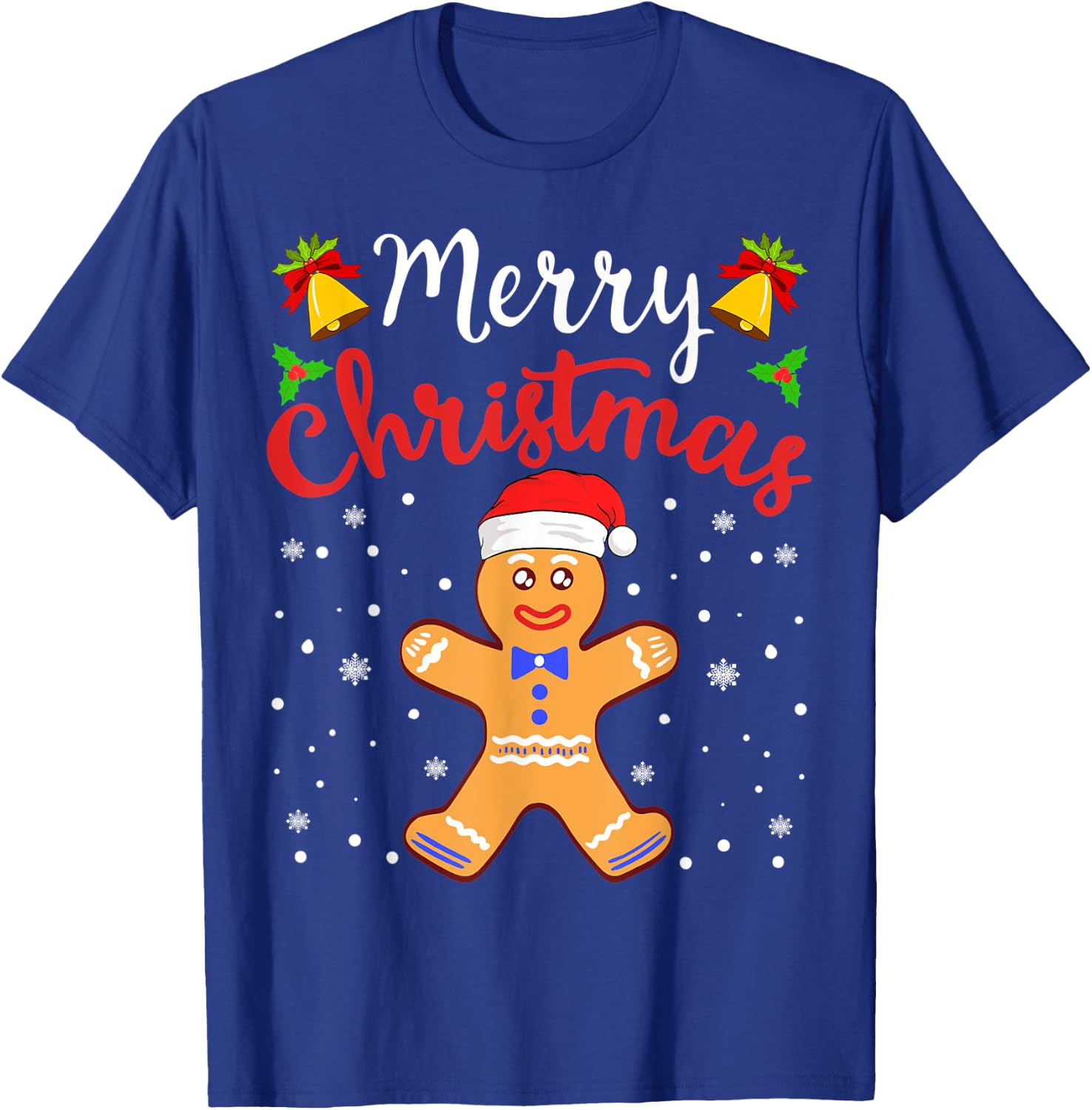 Gingerbread Cookie House Santa Collection T-Shirt - T-Shirt | Royal