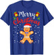 Gingerbread Cookie House Santa Collection T-Shirt - T-Shirt | Royal