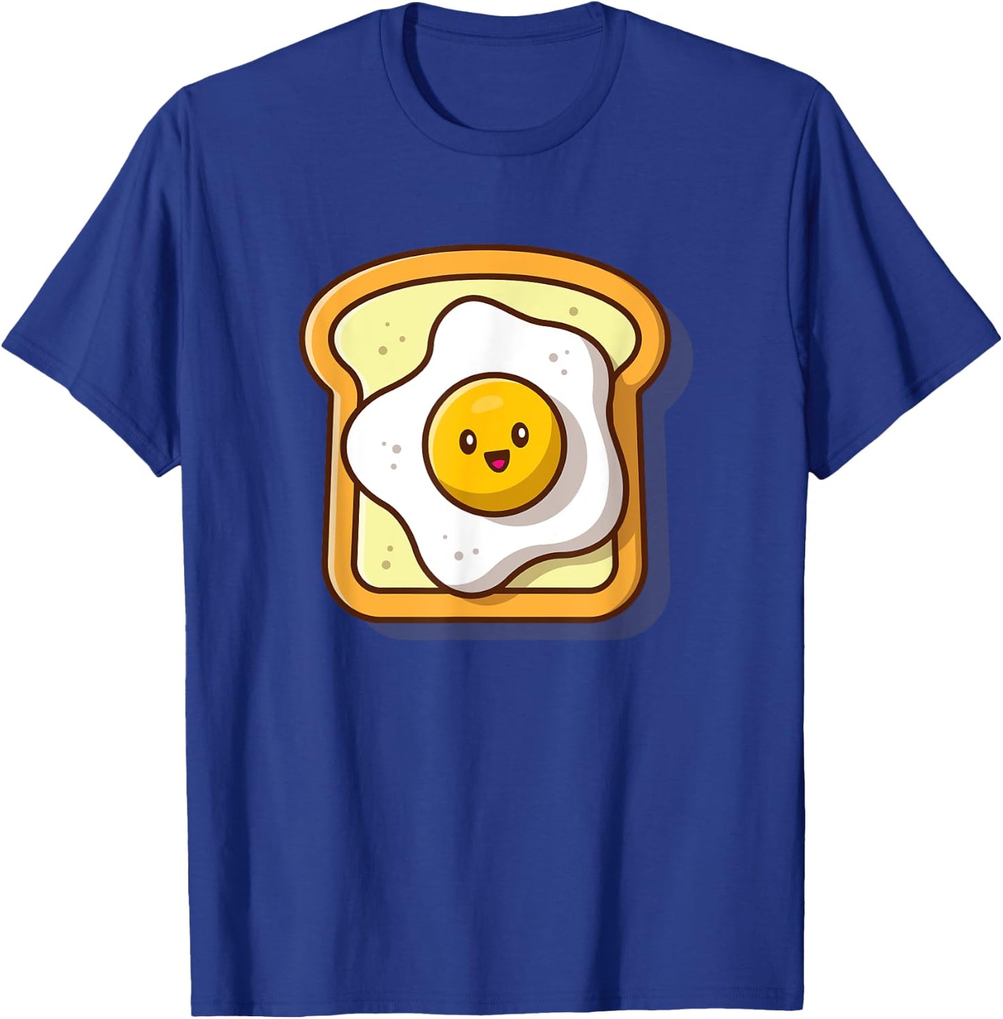 Broke Artist Cute Eggs Toast Kawaii Breakfast Foodie T-Shirt - T-Shirt | Royal