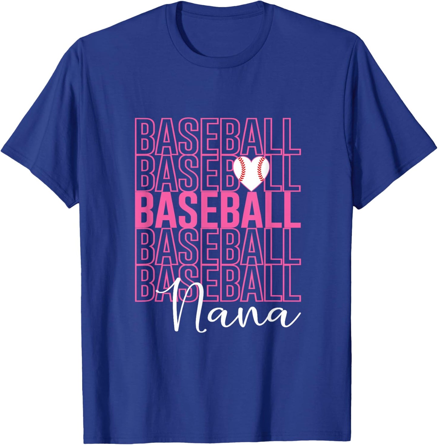 Baseball Nana Design T-Shirt - T-Shirt | Royal