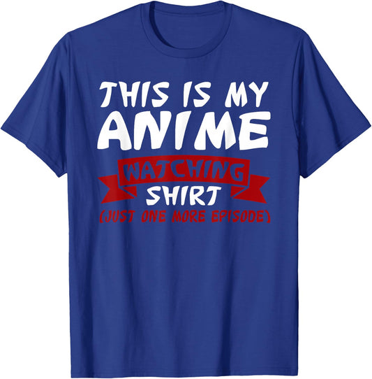 This is My Anime Watching Anime Merchandise Waifu Gift T-Shirt - T-Shirt | Royal