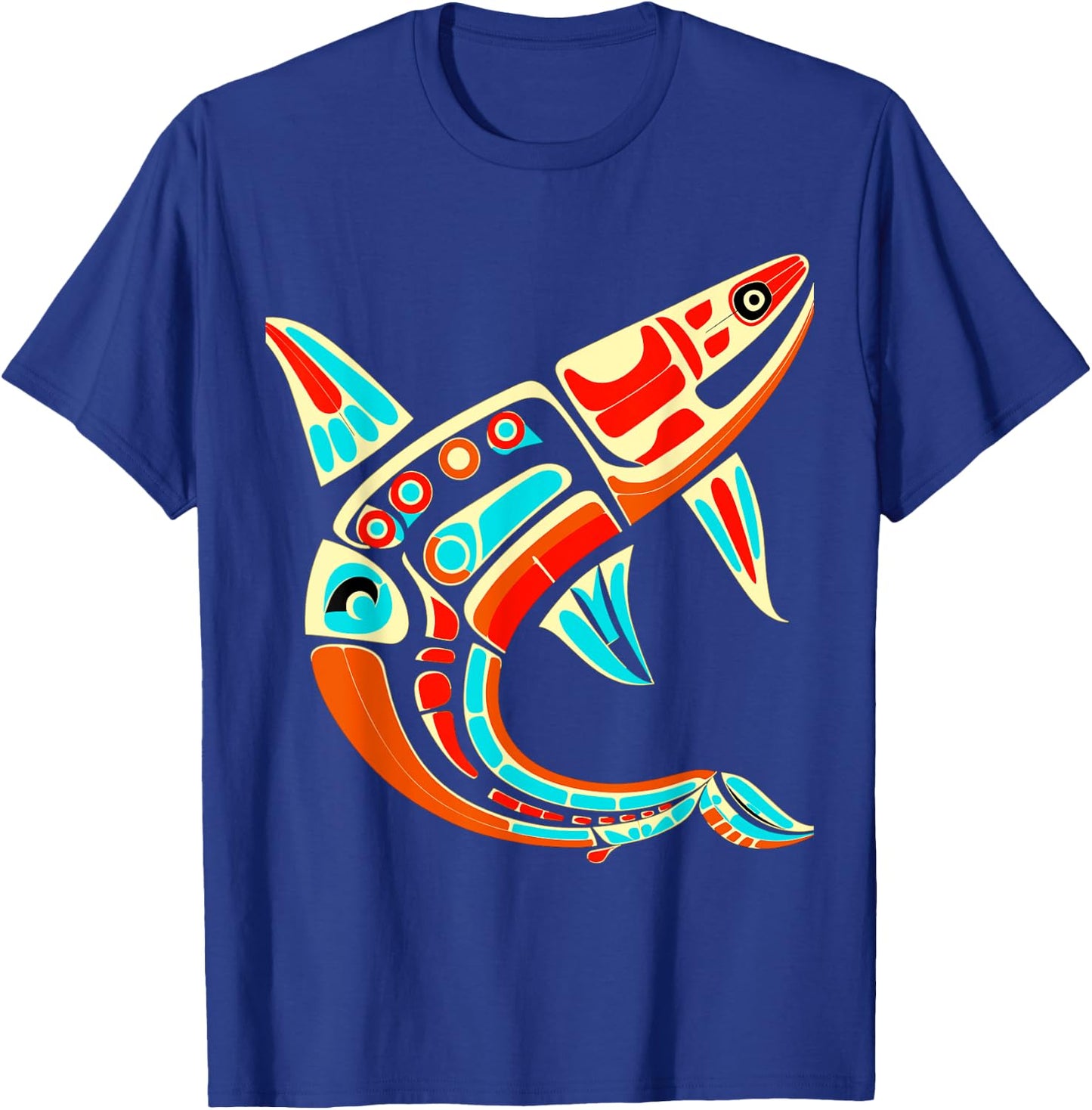 Orca in Salish Coast Art Style T-Shirt - T-Shirt | Royal