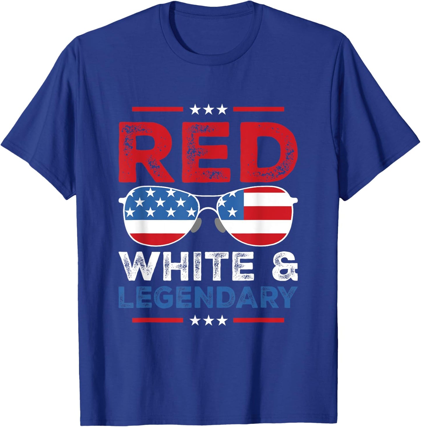 Red white legendary dad father son matching 4th July dad dad T-Shirt - T-Shirt | Royal
