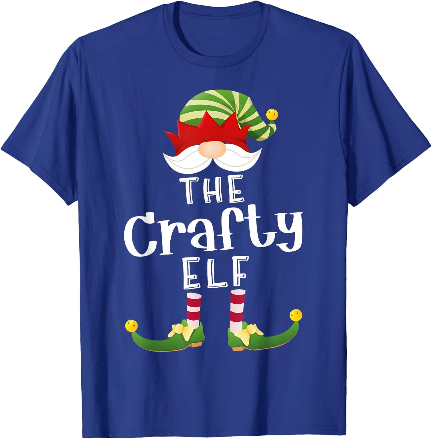 Crafty Elf Group Christmas Funny Pajama Party T-Shirt - T-Shirt | Royal