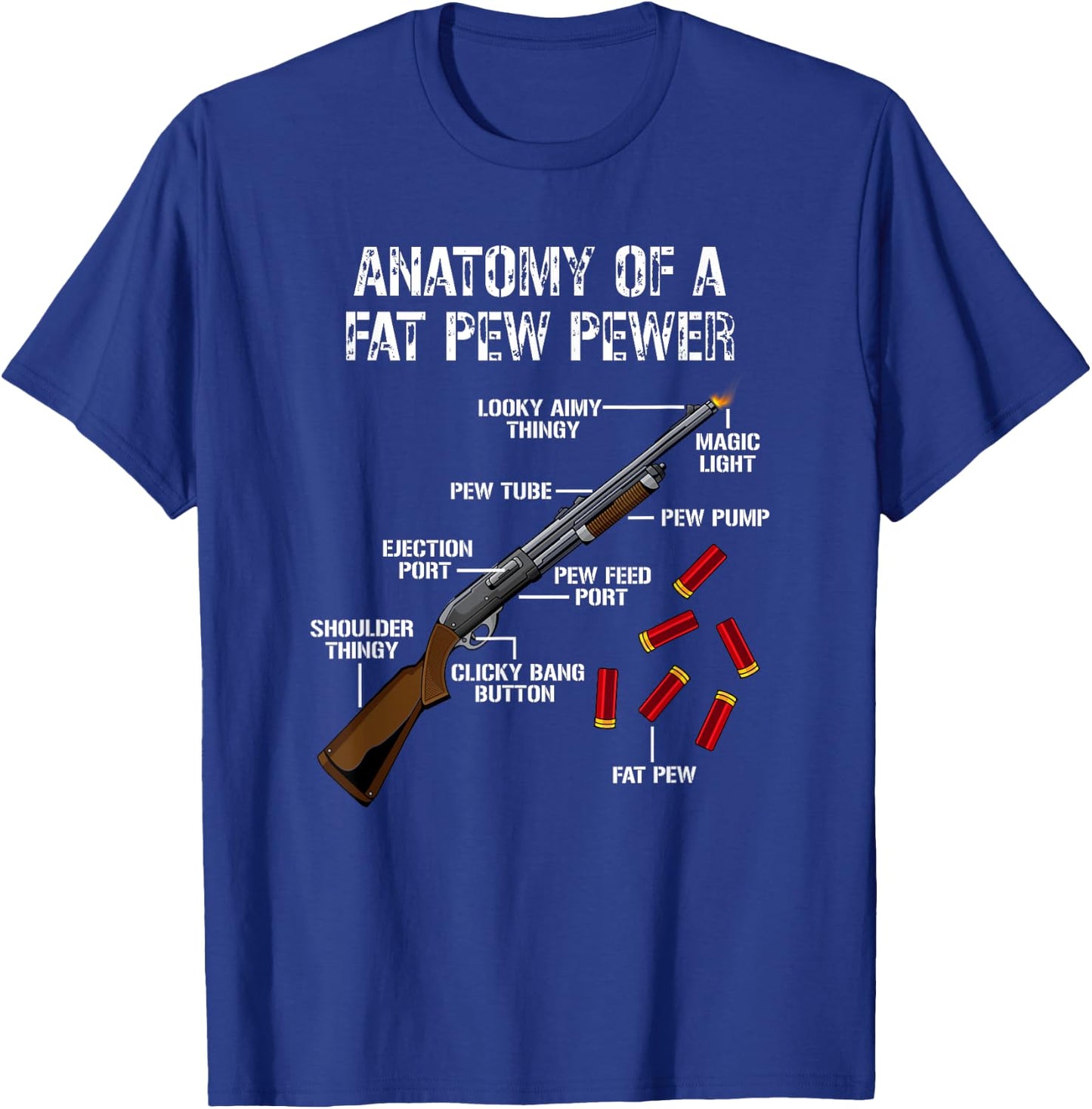 Sporting Clays -Clay Target Shooting -Trap Shooting -Shotgun T-Shirt - T-Shirt | Royal