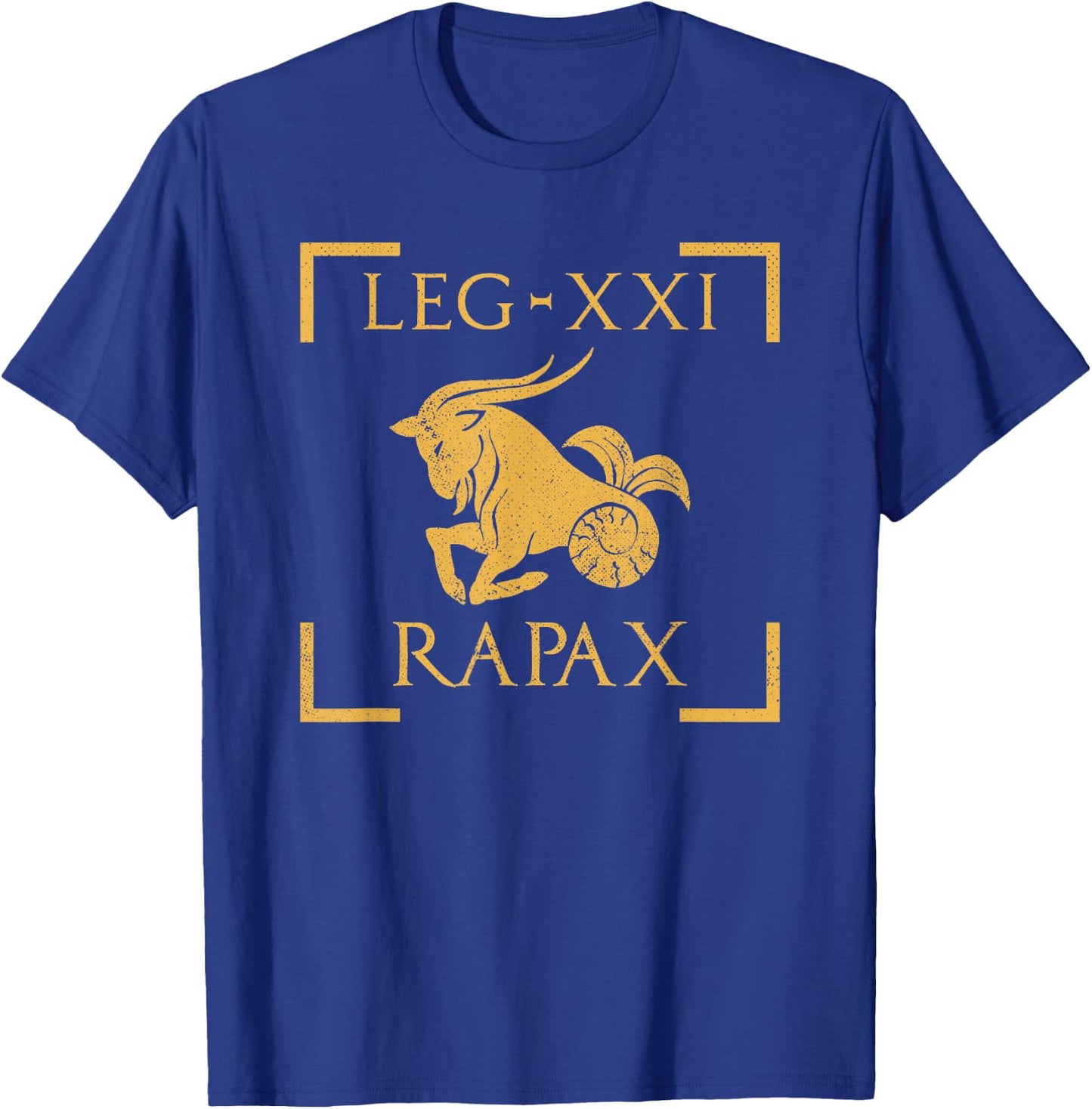 Legio XXI Rapax Capricorn Emblem Roman Legion T-Shirt - T-Shirt | Royal