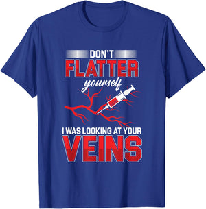 Flattering veins syringe blood slimming doctor doctor gift T-Shirt - T-Shirt | Royal