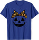 Halloween Pumpkin Face Cute Costume Girls Kids Toddler Youth T-Shirt - T-Shirt | Royal