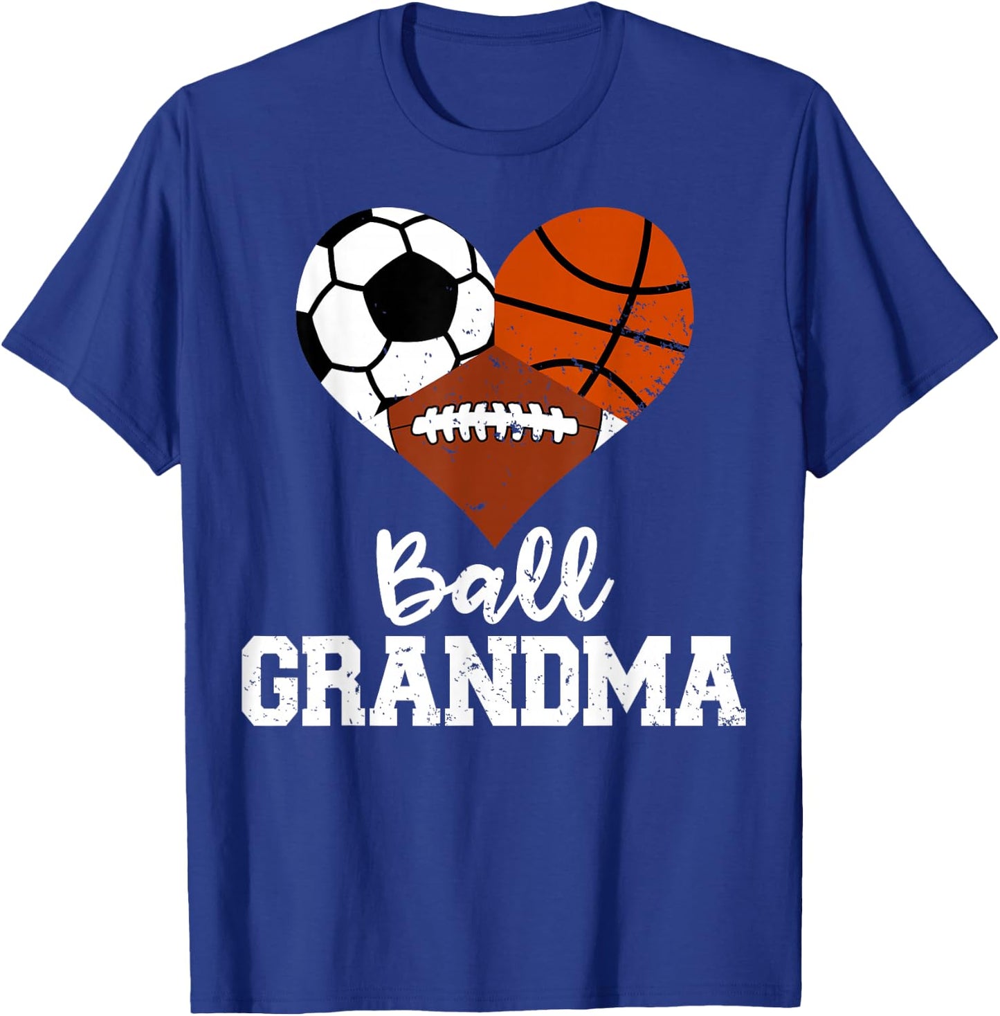 Ball Grandma Funny Soccer Basketball Football T-Shirt - T-Shirt | Royal