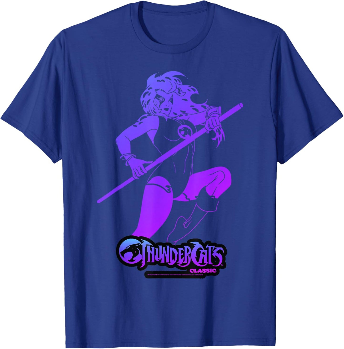 Thundercats Cheetara Gradient Portrait Small T-Shirt - T-Shirt | Royal