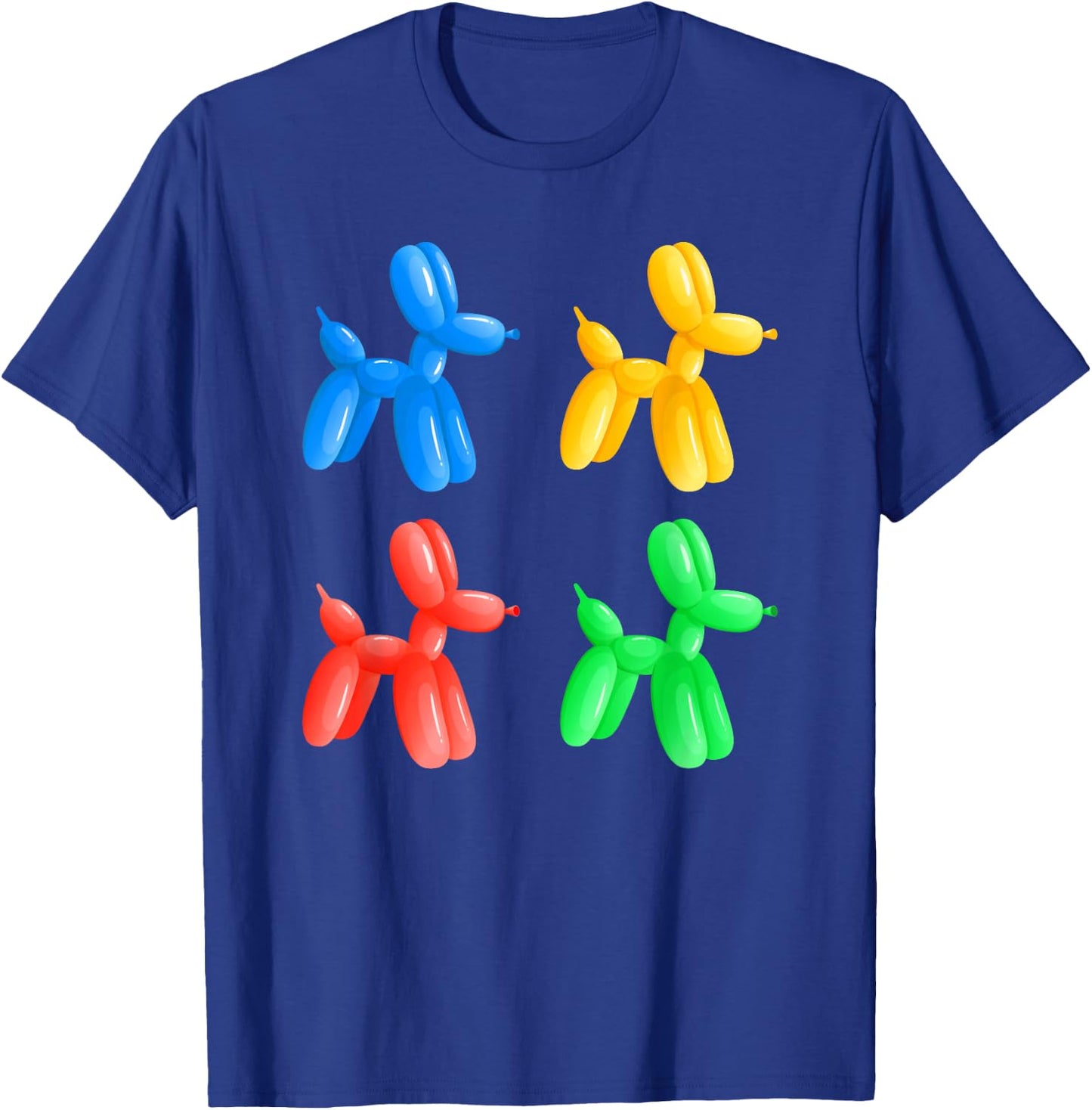 Balloon Animal Puppy Dogs – Fun Colorful Kids Party Graphic T-Shirt - T-Shirt | Royal