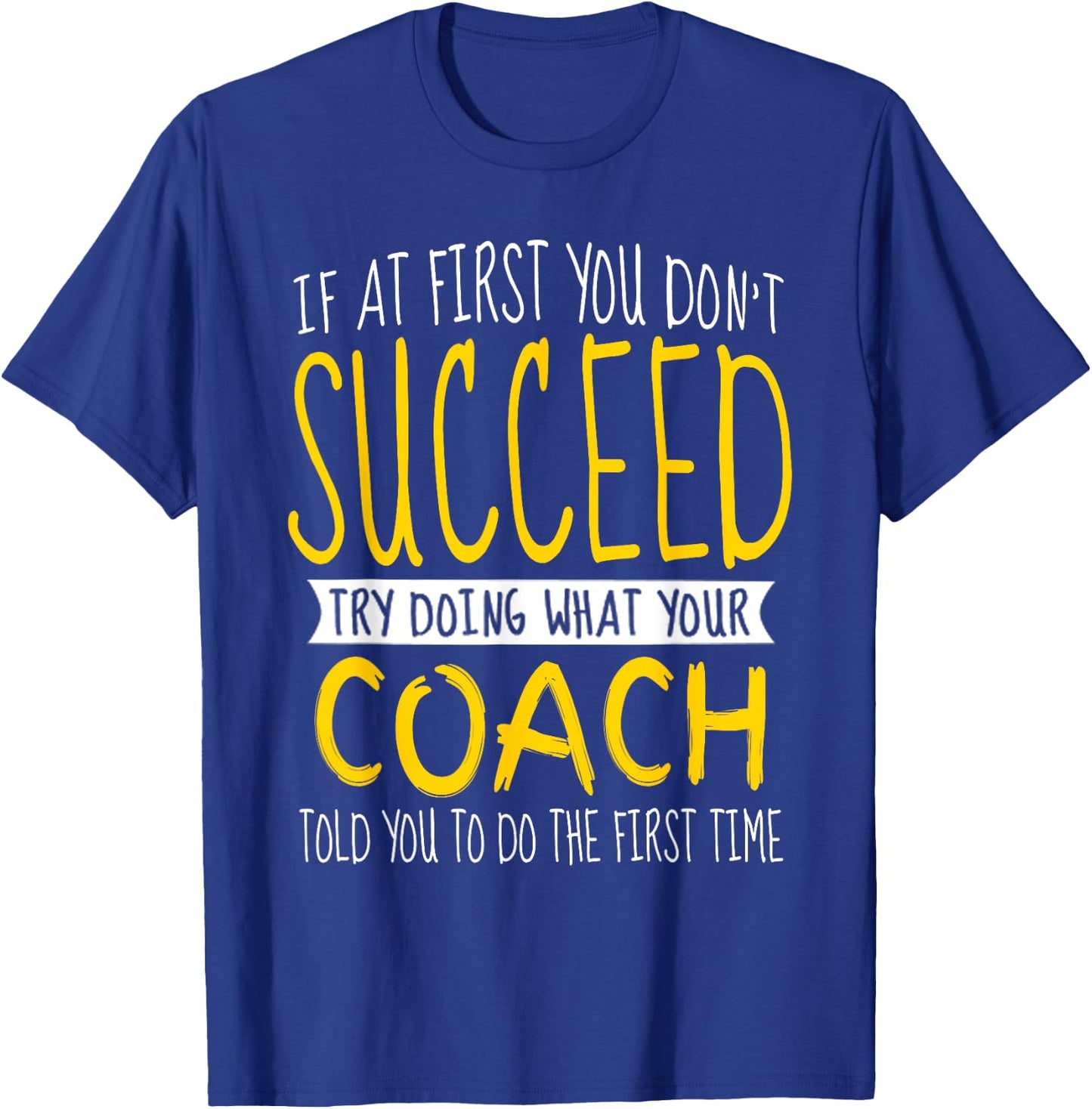 Funny Coach Thank You Appreciation Gifts T-Shirt - T-Shirt | Royal