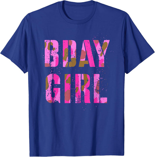 Camouflage Hunter BDAY GIRL Pink Camo Huntress Birthday Mom T-Shirt - T-Shirt | Royal