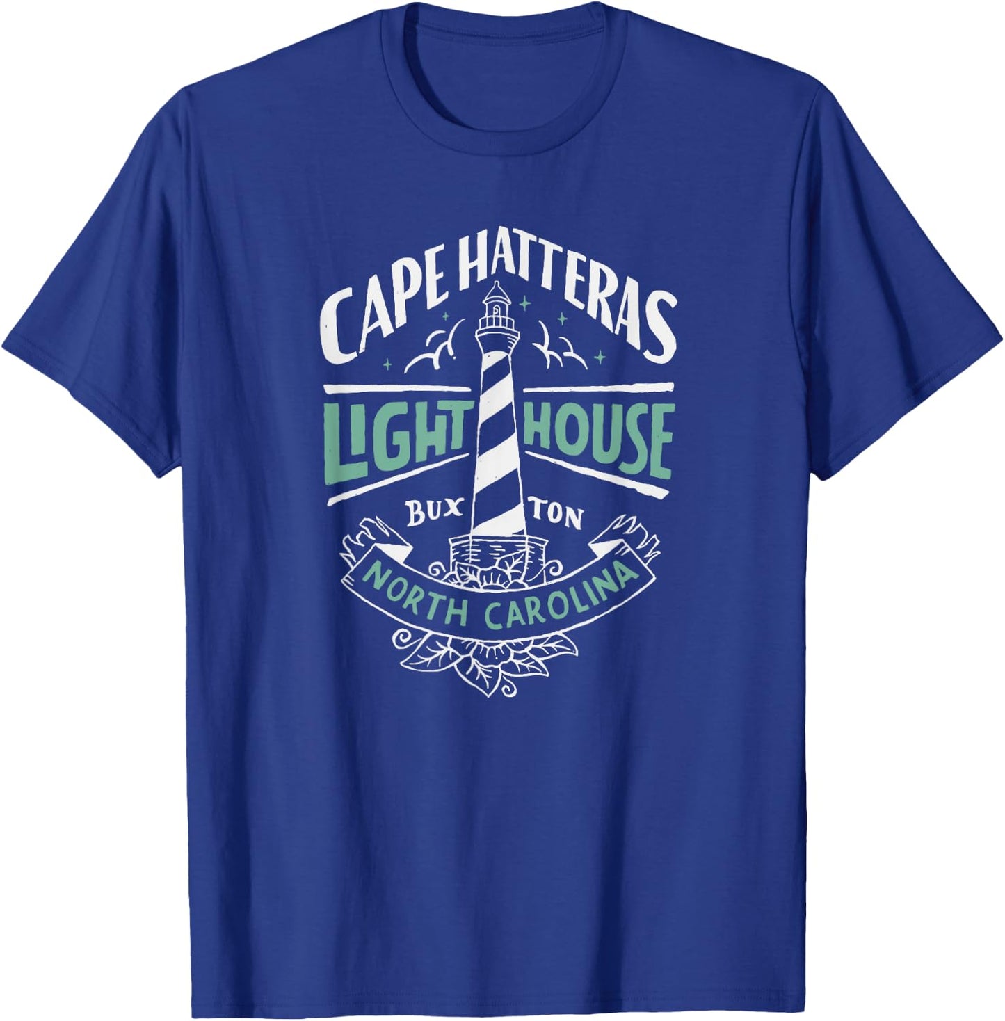 Cape Hatteras Lighthouse Outer Banks NC OBX North Carolina T-Shirt - T-Shirt | Royal