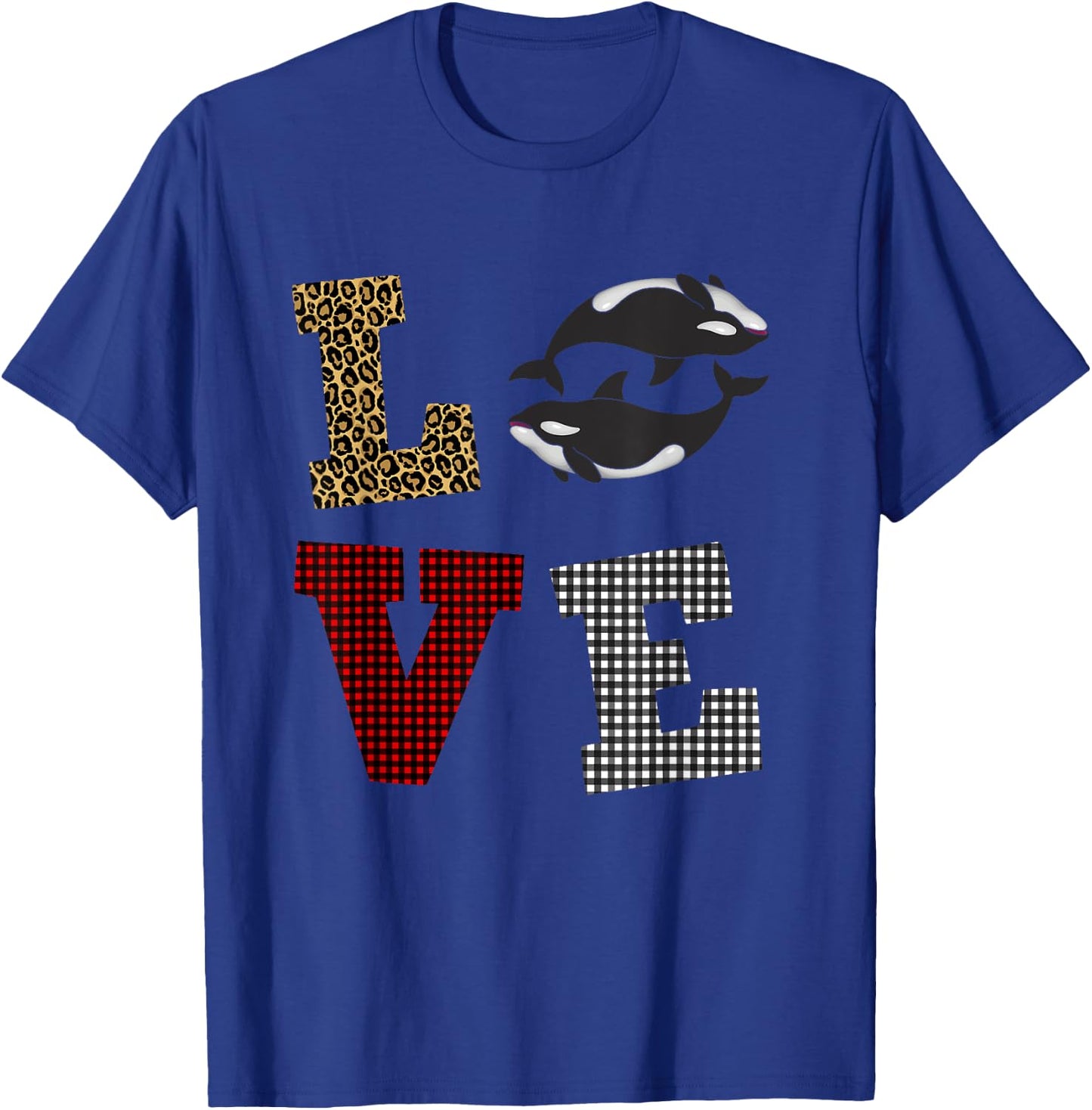 Orca Killer whale Lover Valentines day Gift kids T-Shirt - T-Shirt | Royal