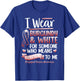 I Wear Burgundy For Someone Laryngeal Cancer Survivor T-Shirt - T-Shirt | Royal