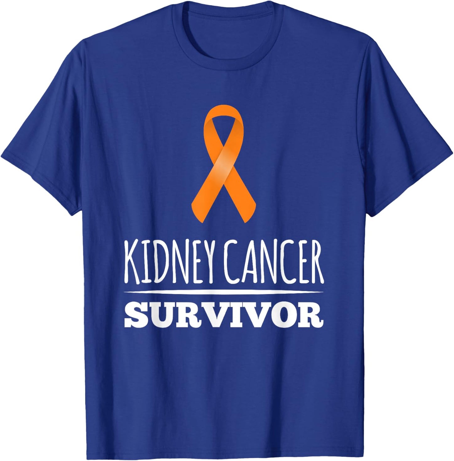 Kidney Cancer Survivor With Ribbon T-Shirt - T-Shirt | Royal