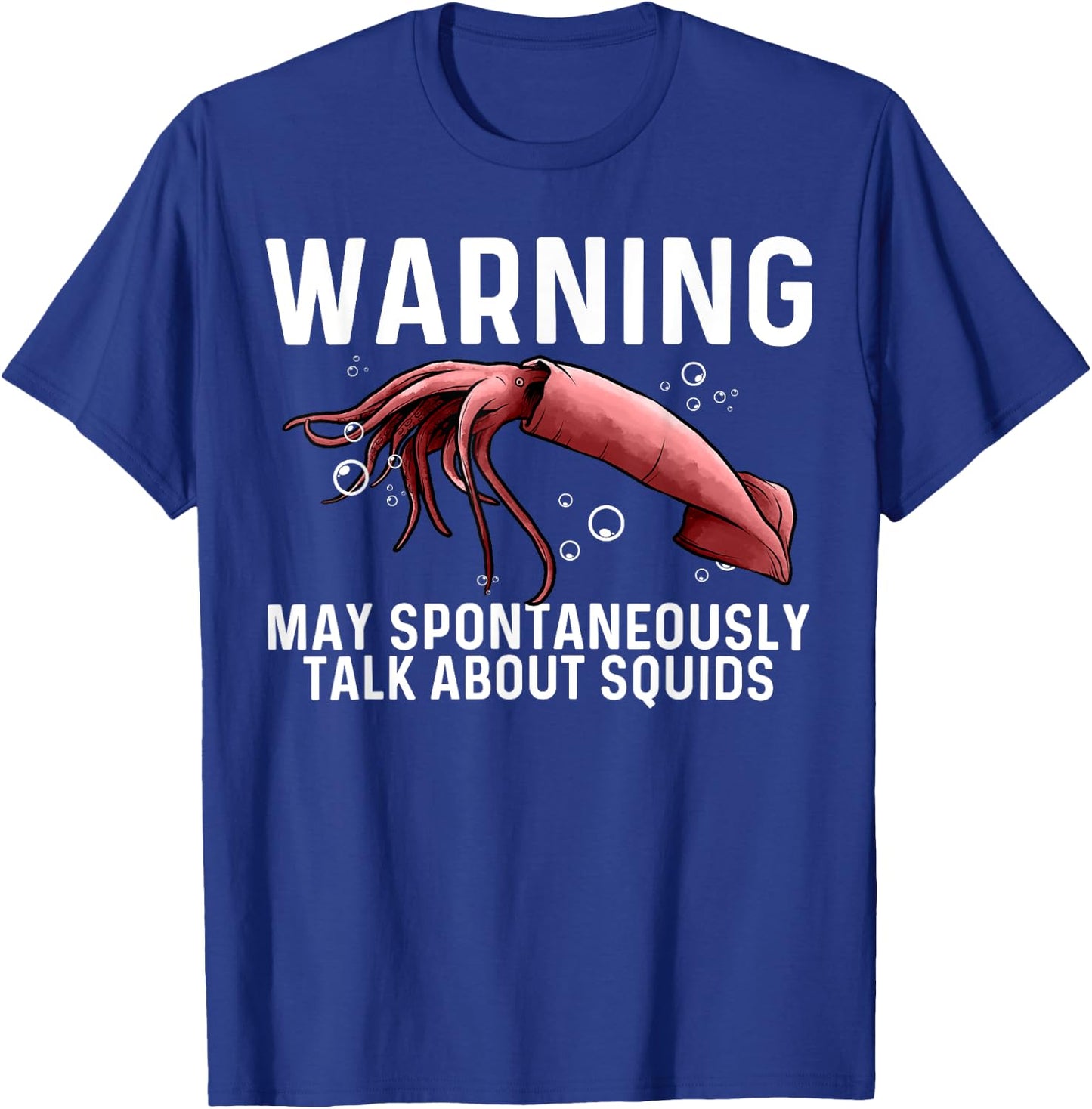 Squid Gift Women Giant Squid Seafood Calamari Lovers T-Shirt - T-Shirt | Royal