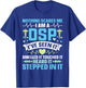 DSP Appreciation Funny Direct Support Professional DSP T-Shirt - T-Shirt | Royal