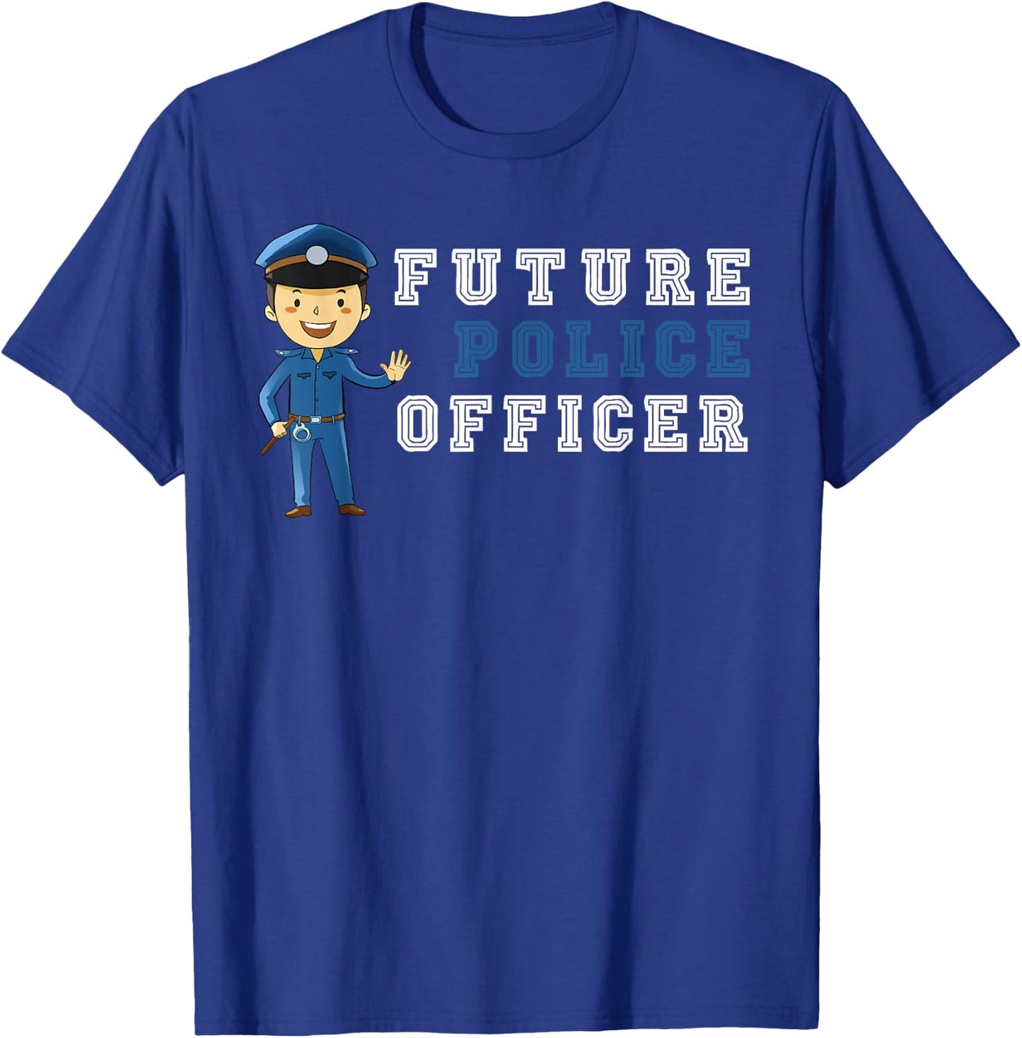 Future Police Officer Shirt Kid Child Kids Youth Gift T-Shirt - T-Shirt | Royal