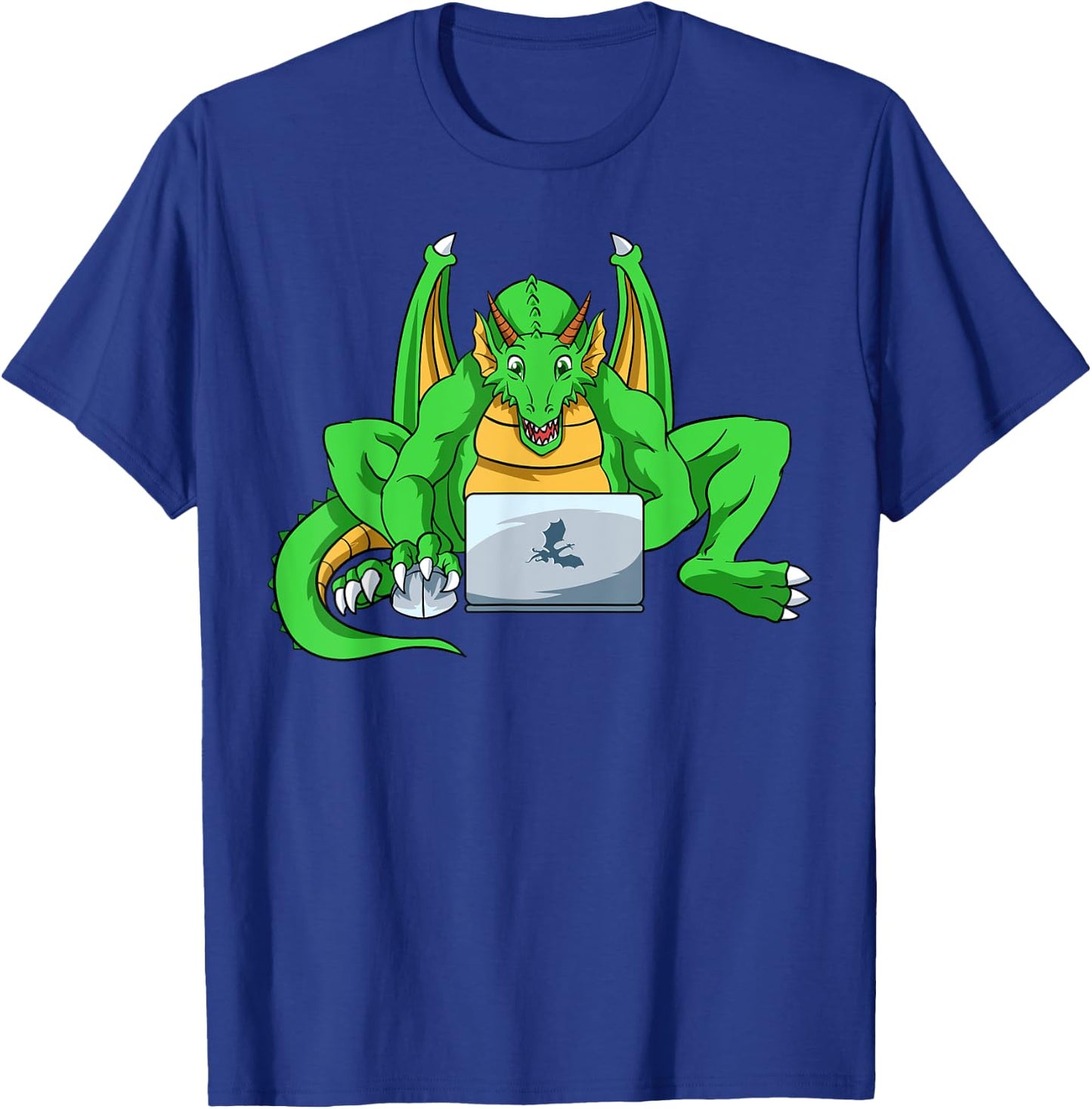 Funny Dragon Winged Flying Fire Breathing Mythical Creature T-Shirt - T-Shirt | Royal