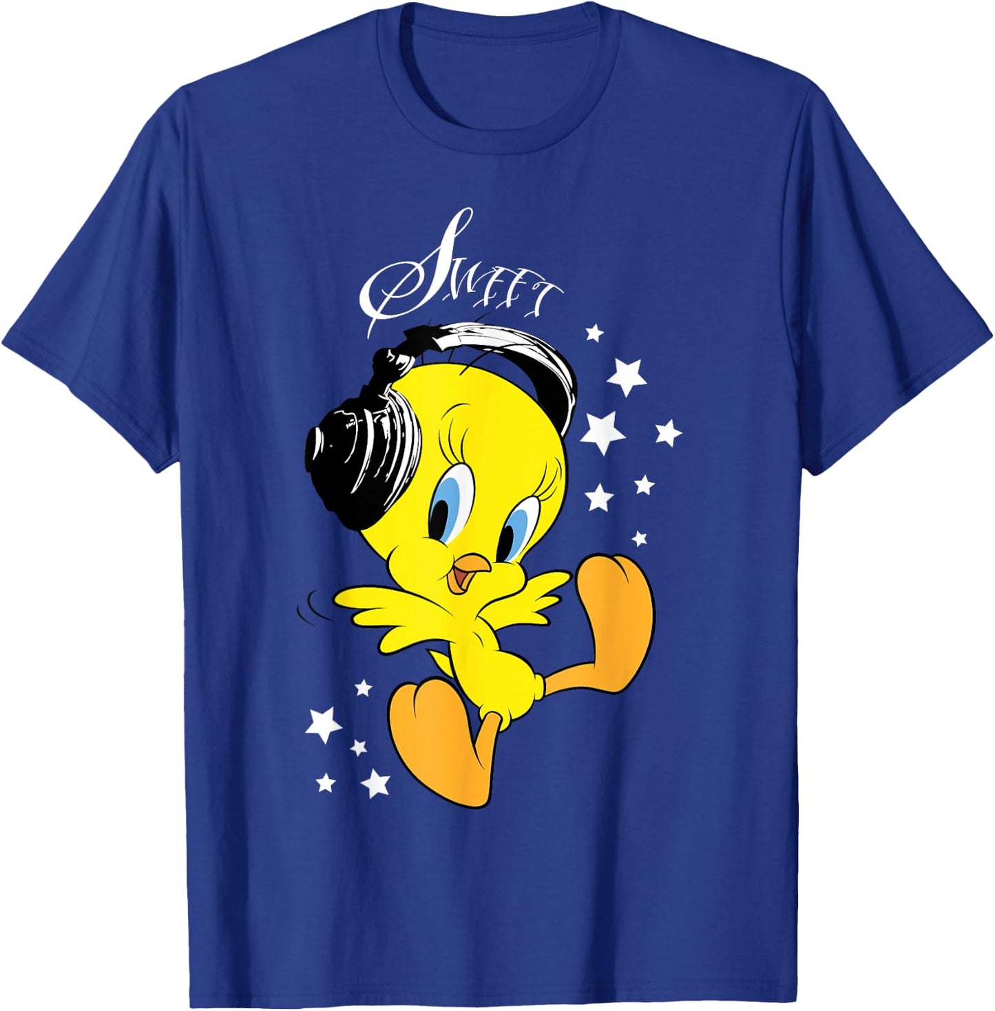 Kids Tweety Headphones T-Shirt - T-Shirt | Royal