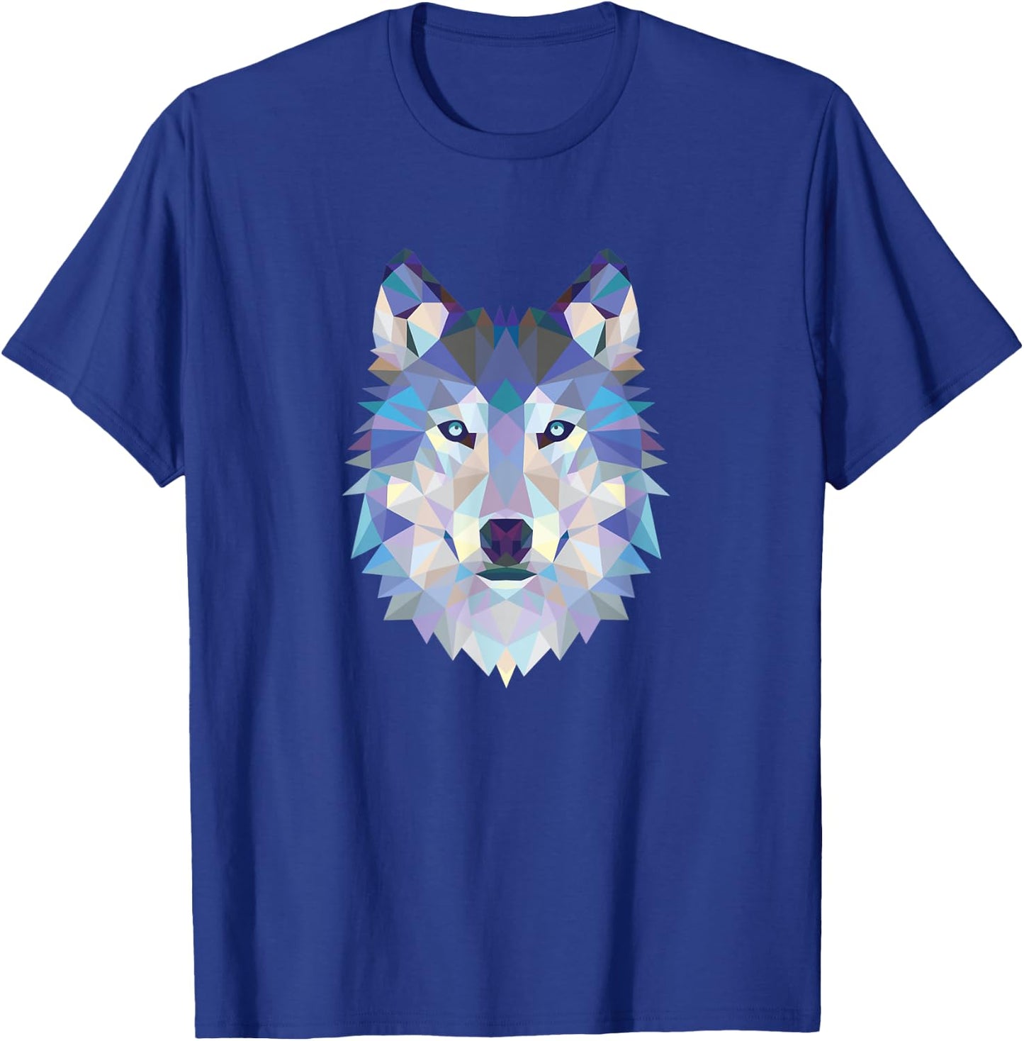 Wolf Wild Geometric Art Spirit Animal Gift Wolves Fan T-Shirt - T-Shirt | Royal