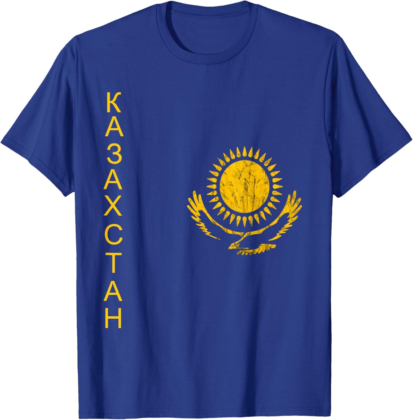 Kazakh Eagle Kazakhstan Flag Roots Kazakh Pride T-Shirt - T-Shirt | Royal