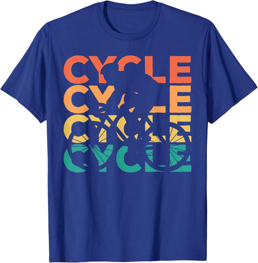 Retro Vintage Cycling Gift Cyclists T-Shirt - T-Shirt | Royal