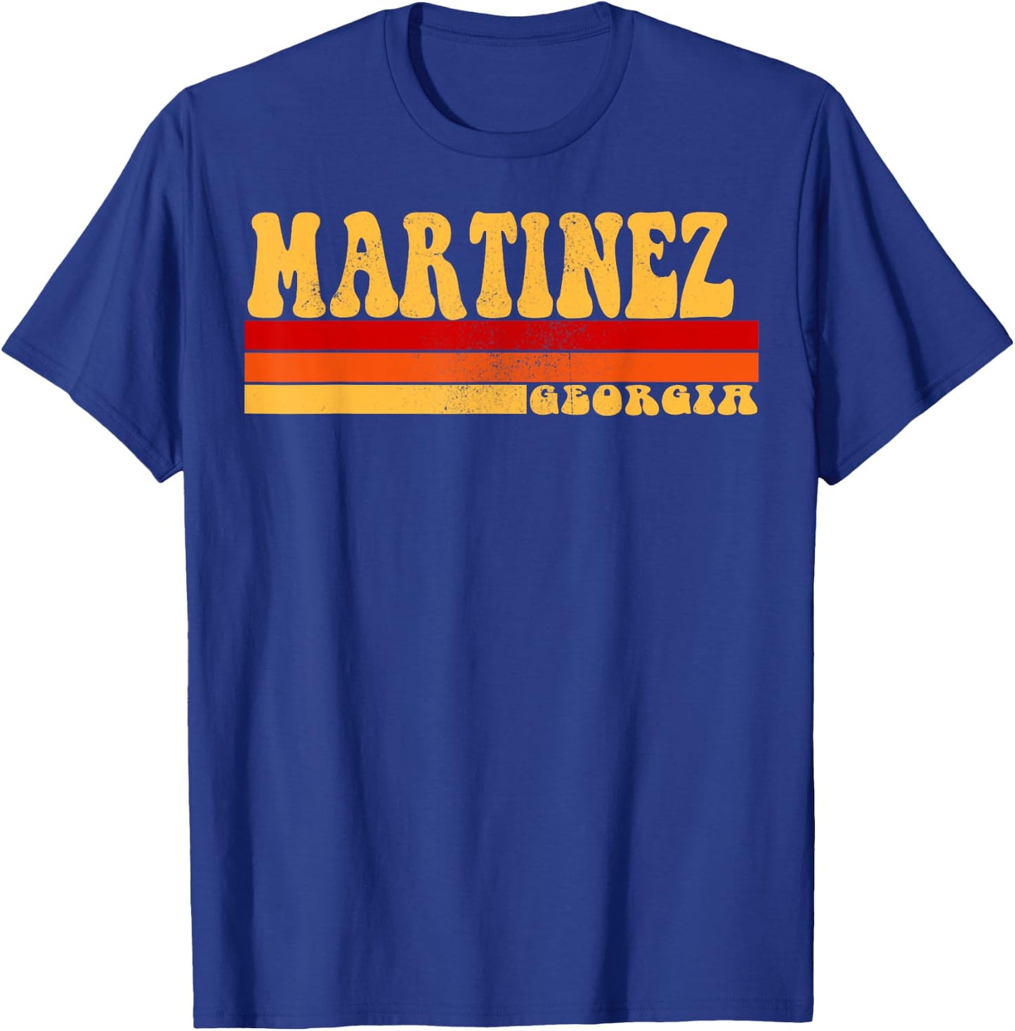 MARTINEZ Georgia City Vintage Roots Retro Design 70s 80s T-Shirt - T-Shirt | Royal