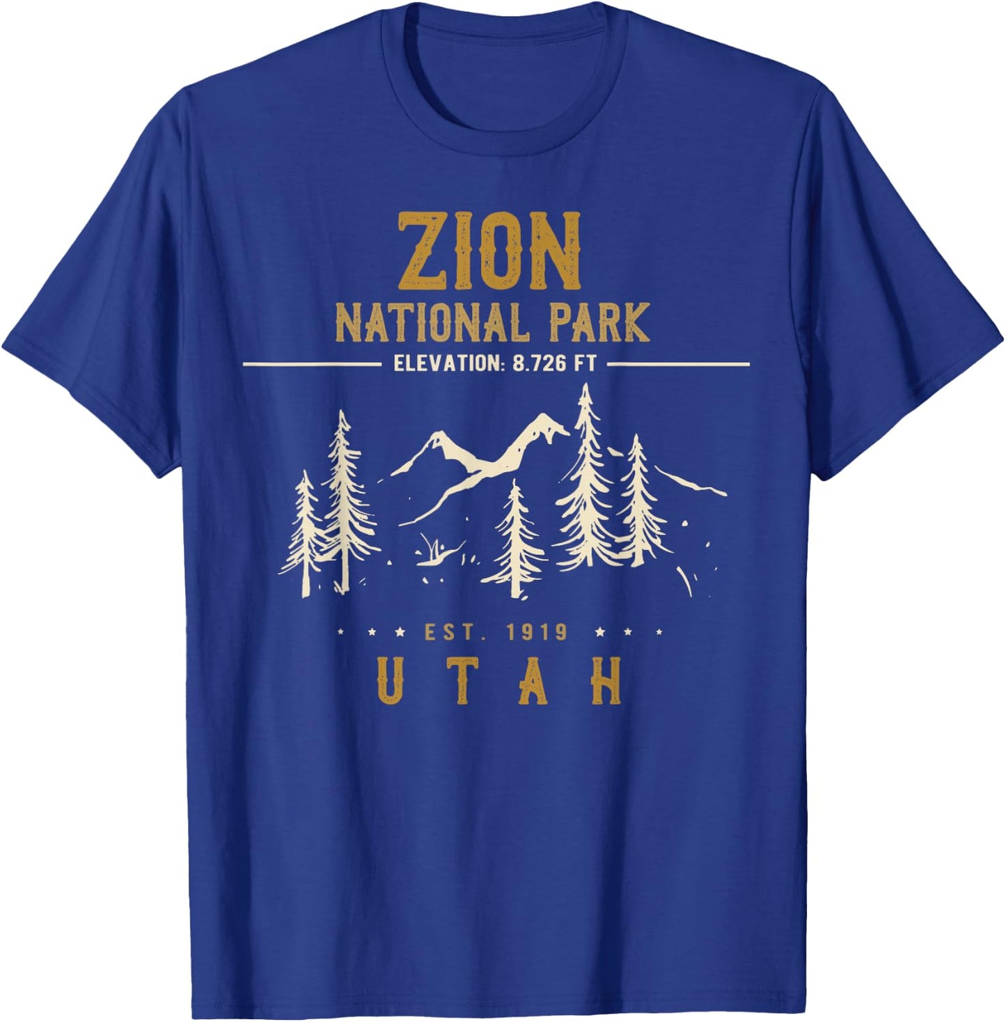 Zion National Park Shirt, US Nationalpark In Utah T-Shirt - T-Shirt | Royal