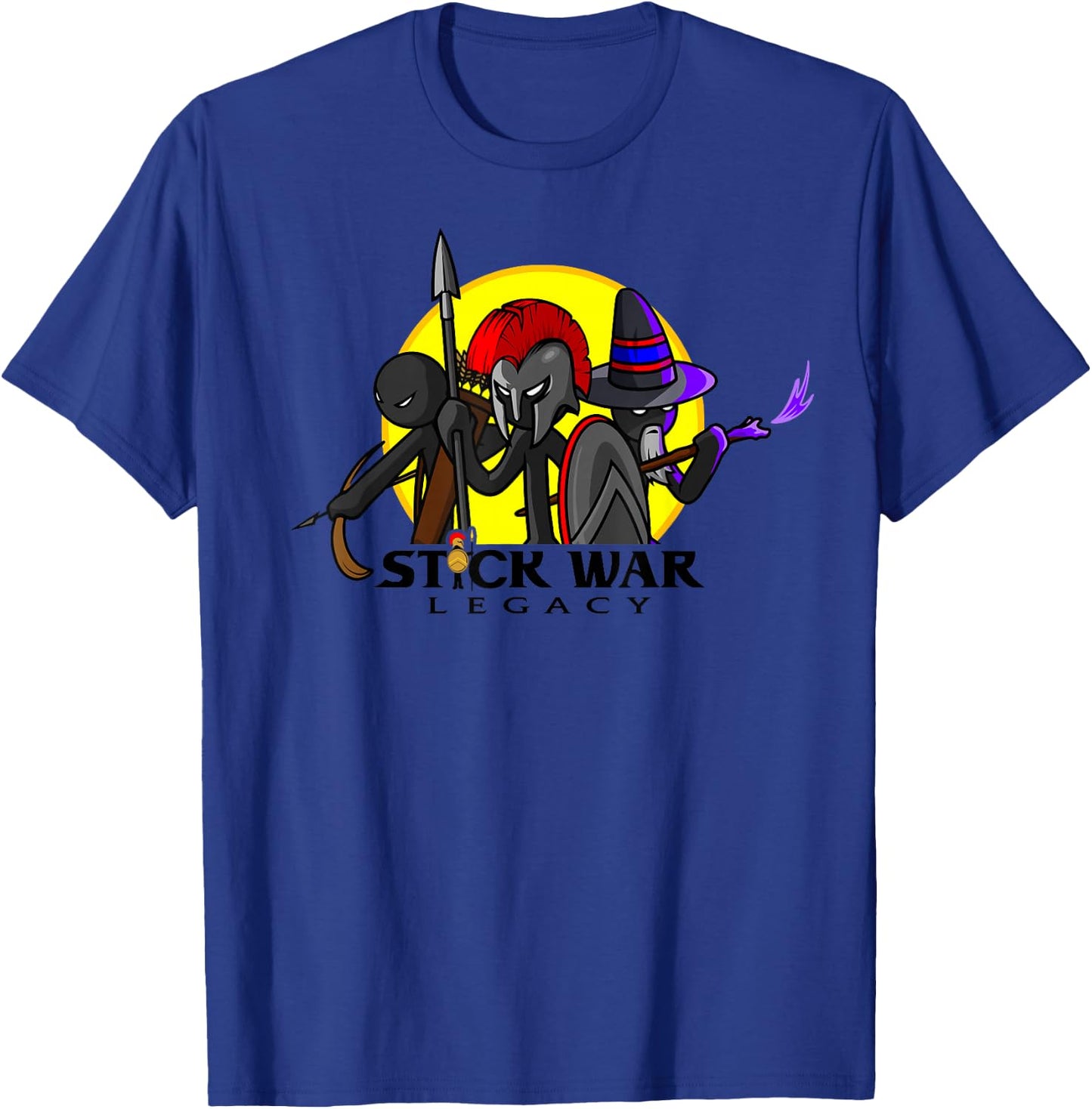 Stick War: Legacy - 3 in The Sun - Spearton First T-Shirt - T-Shirt | Royal