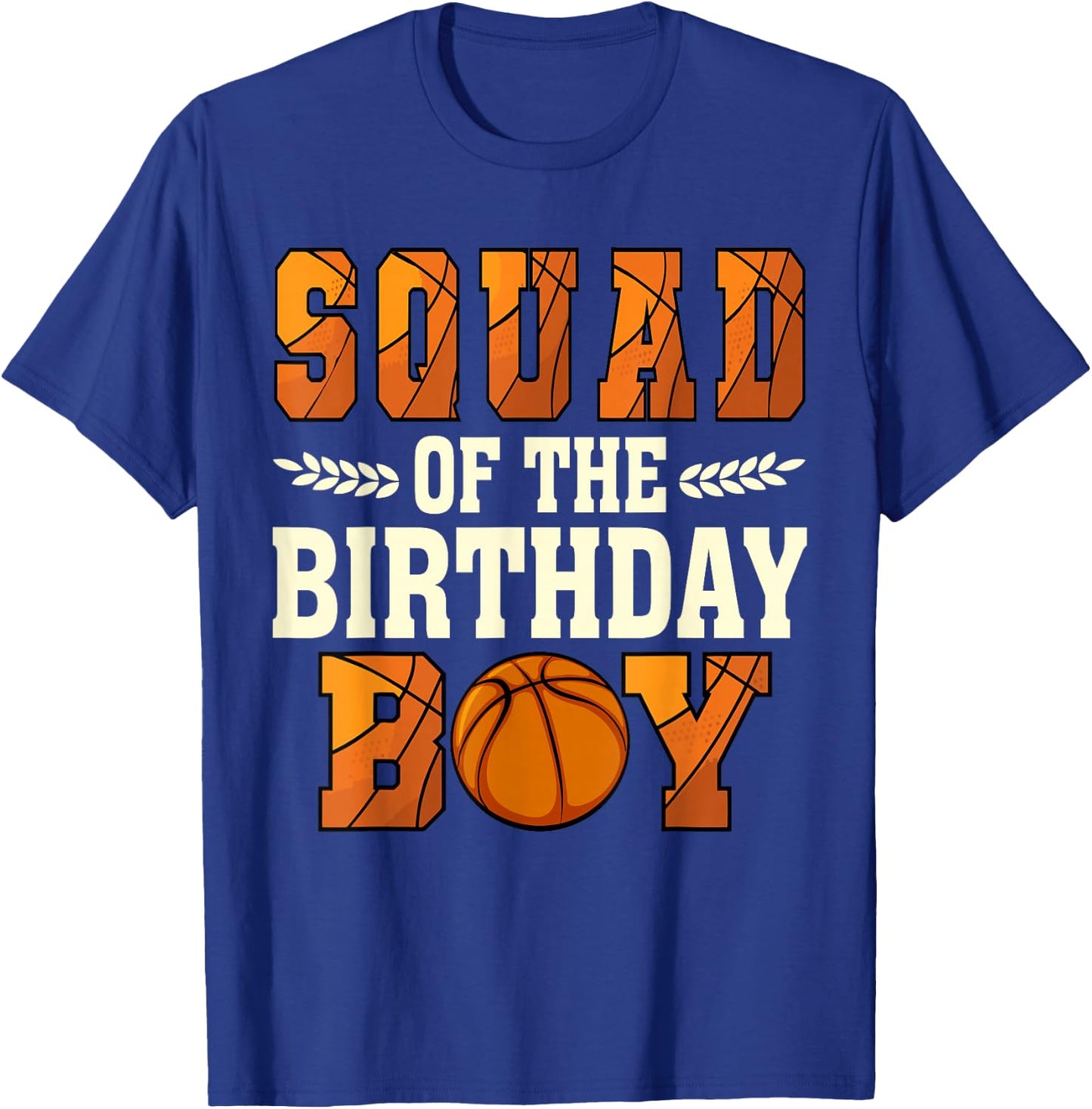 Squad Of The Birthday Boy Basketball 1st Bday T-Shirt - T-Shirt | Royal