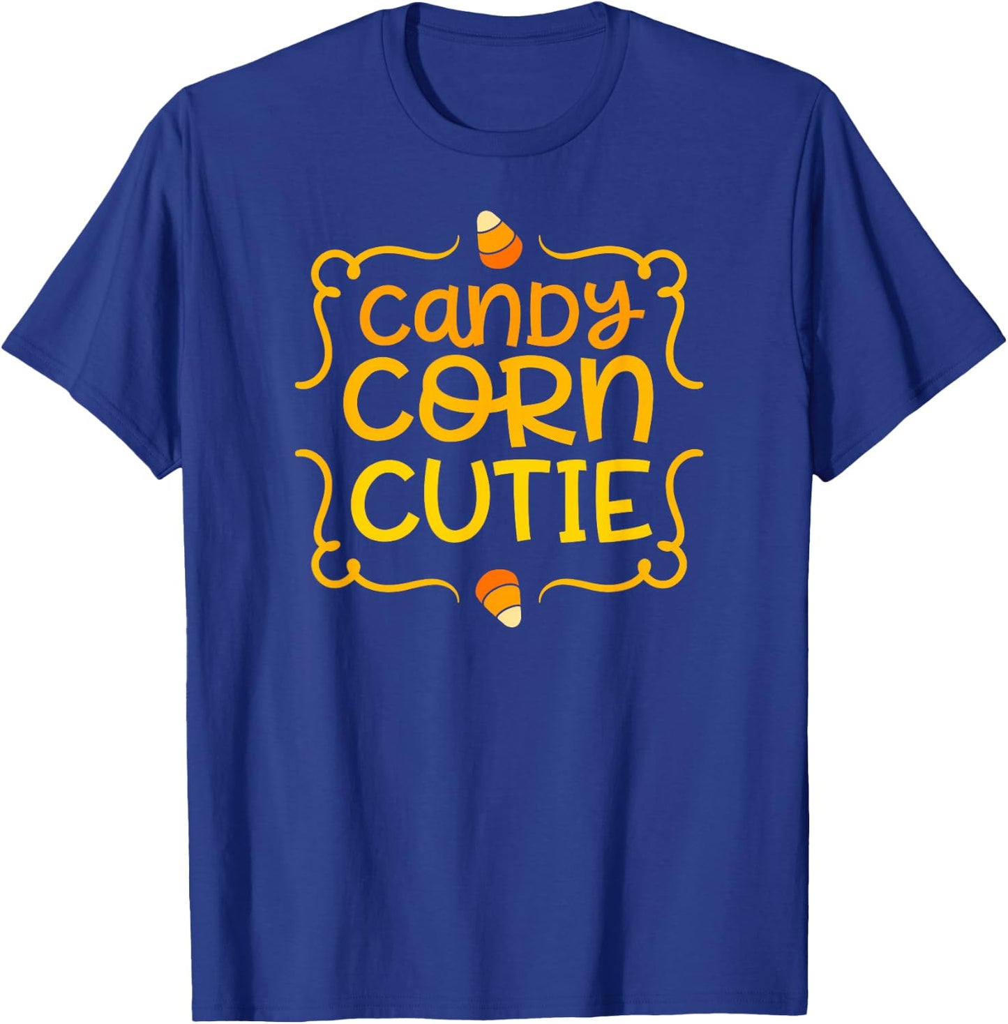 Halloween CANDY CORN CUTIE Toddler Girl Kids Mom Fall Season T-Shirt - T-Shirt | Royal