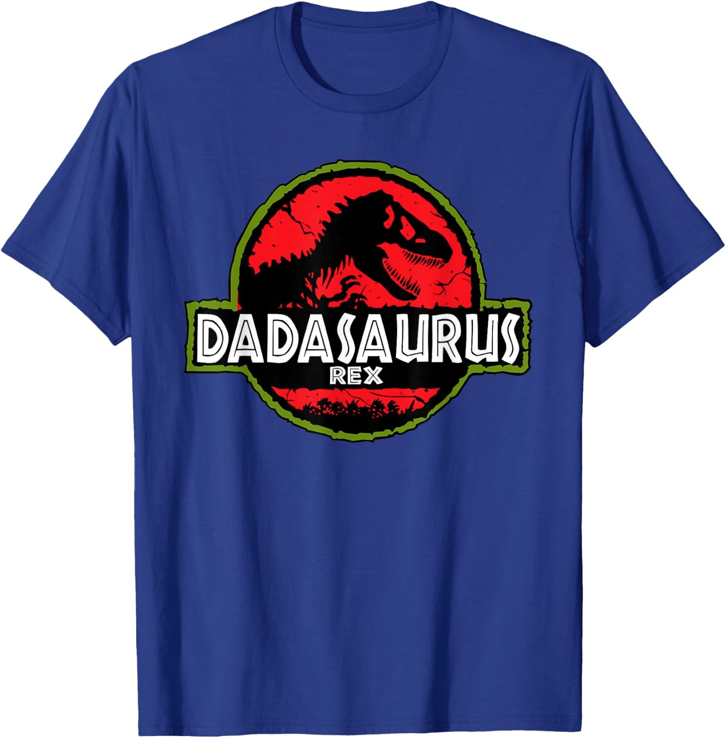 Dadasaurus Dinosaur Rex Father Day For Dad Funny Gift T-Shirt - T-Shirt | Royal