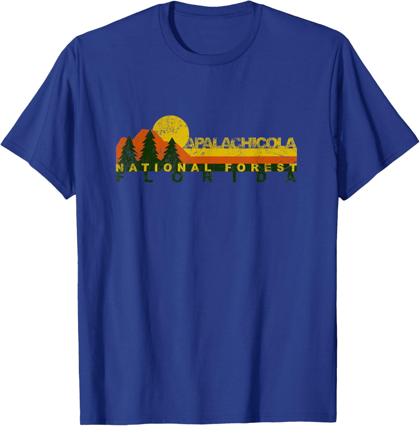Apalachicola National Forest Retro T-Shirt - T-Shirt | Royal