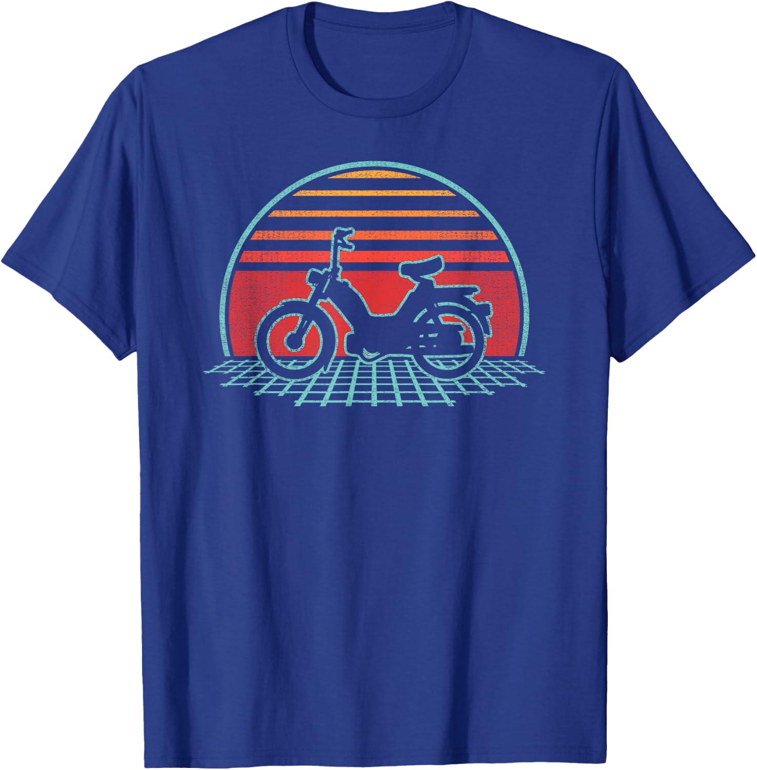 Moped Retro 80s Style T-Shirt - T-Shirt | Royal