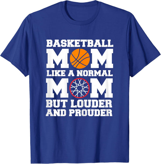 Basketball Mom T-Shirt - T-Shirt | Royal