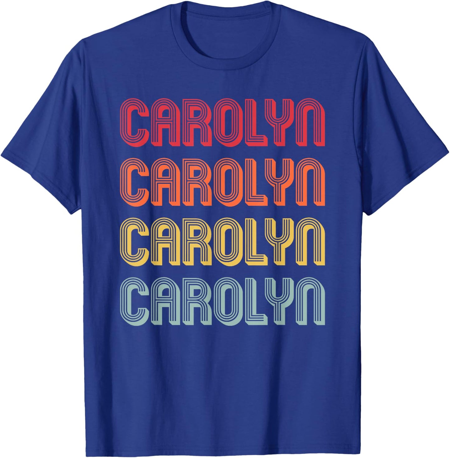 CAROLYN Gift Name Personalized Retro Vintage 80/90s Birthday T-Shirt - T-Shirt | Royal