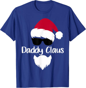 Daddy Claus Christmas Santa Costume Gift Family Xmas T-Shirt - T-Shirt | Royal