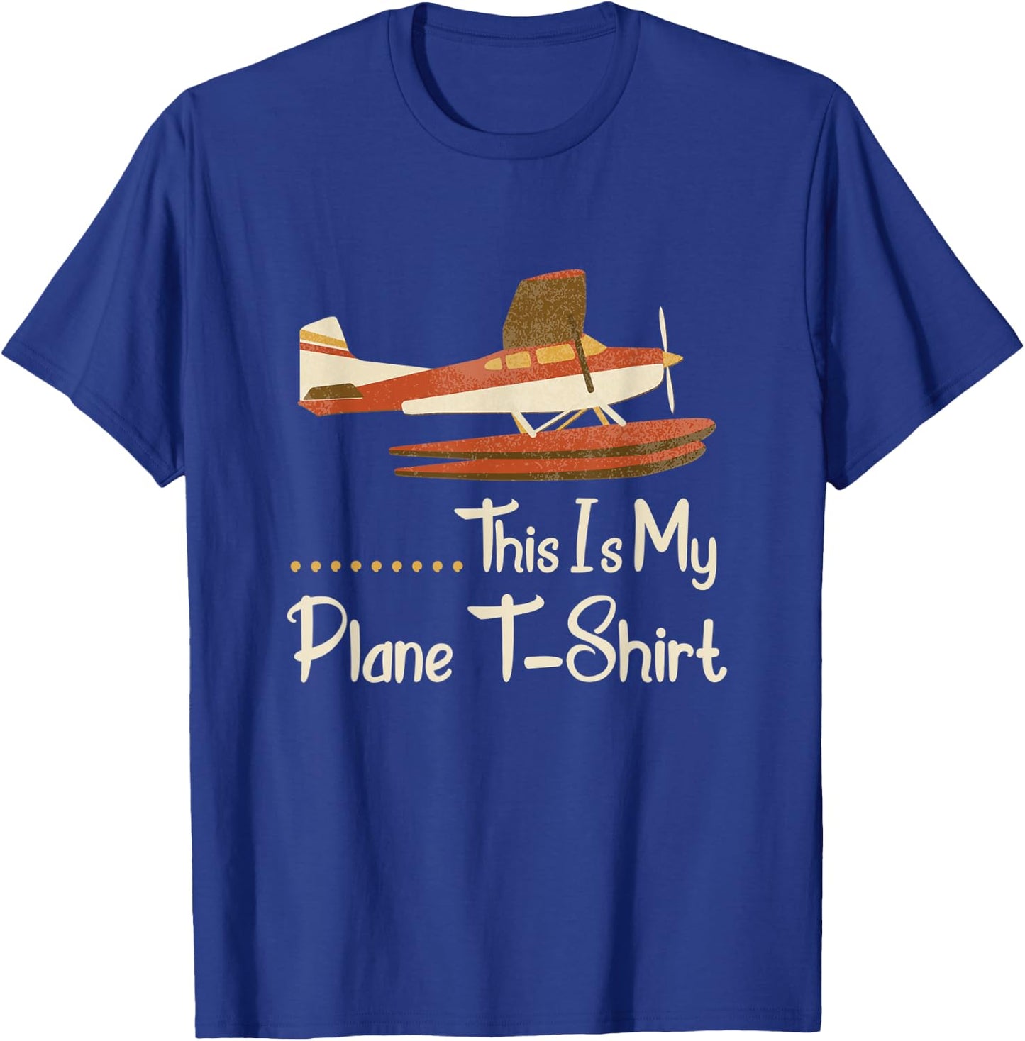 This is my Plane Pilot T-Shirt - T-Shirt | Royal