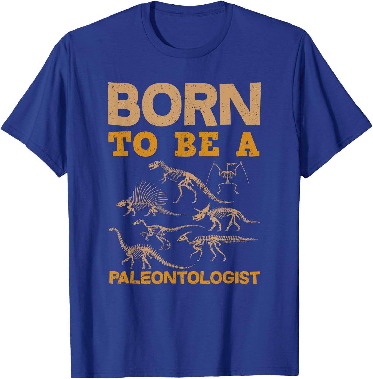 Born To Be A Paleontologist - Funny Gift Kids T-Shirt - T-Shirt | Royal