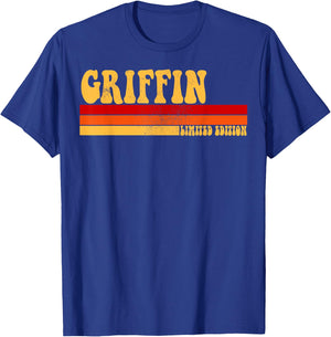 GRIFFIN Name Personalized Idea Men Retro Vintage GRIFFIN T-Shirt - T-Shirt | Royal