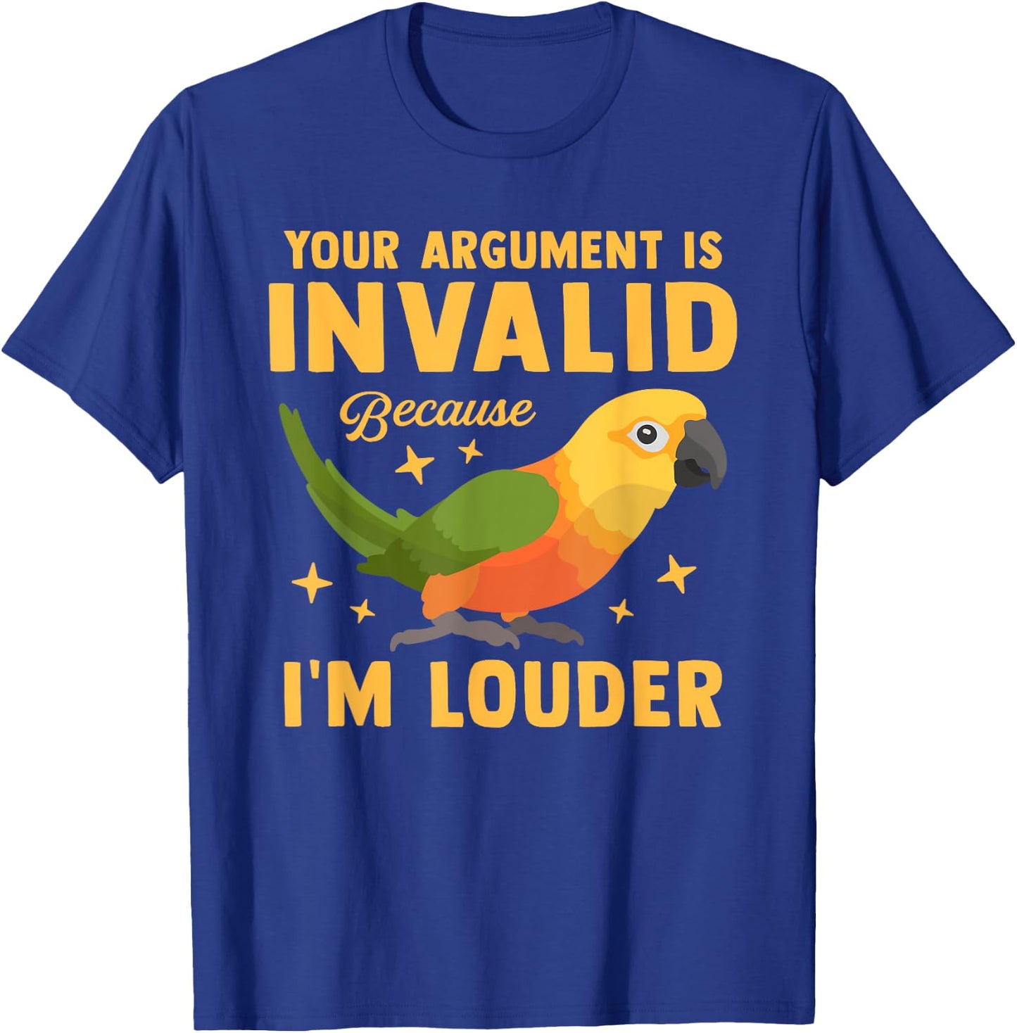 Funny Jenday Conure Bird Lover Parrot Pet Animal Owner Gifts T-Shirt - T-Shirt | Royal